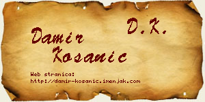 Damir Kosanić vizit kartica
